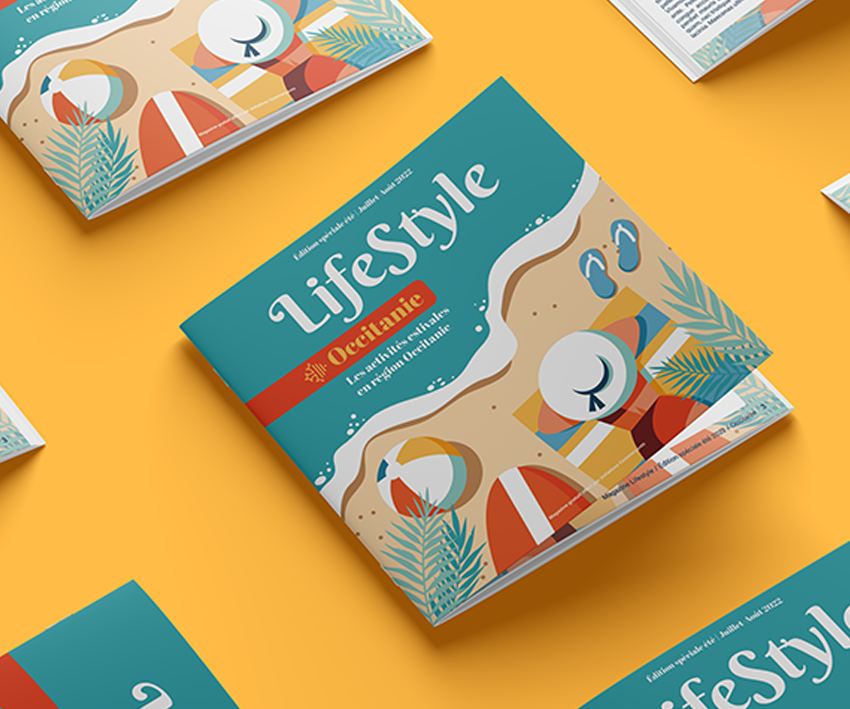 Identité visuelle magazine Lifetsyle Occitanie