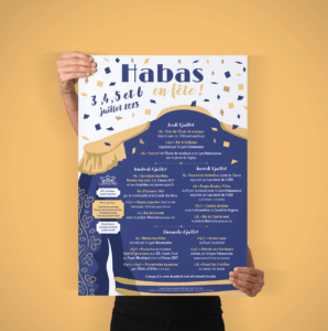 Affiche Fêtes de Habas 2025